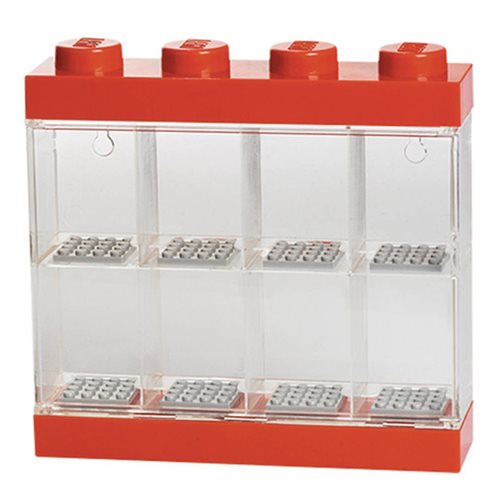 LEGO Red Mini-Figure 8 Piece Display Case